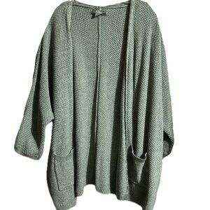 Women’s Natural Reflections Green Cardigan Sweater Size XXL